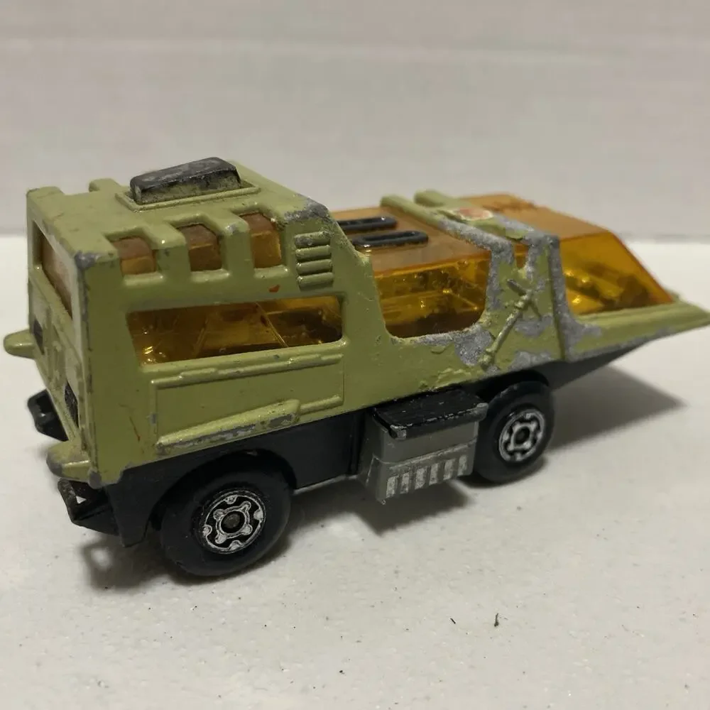 Lot Of Four Vintage Toy Cars Ambulance Truck Sportscar Futuristic Vehicle